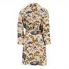 Butterfly Pattern Print Design 04 Men Bathrobe-JORJUNE.COM