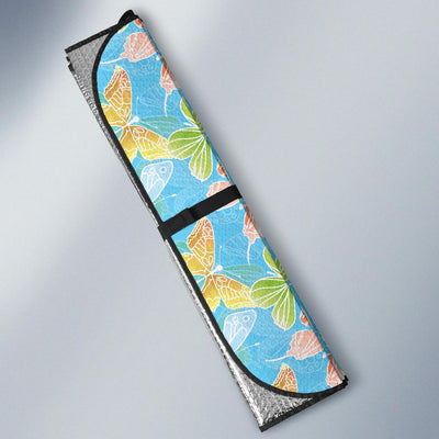 Butterfly Pattern Print Design 05 Car Sun Shade-JORJUNE.COM