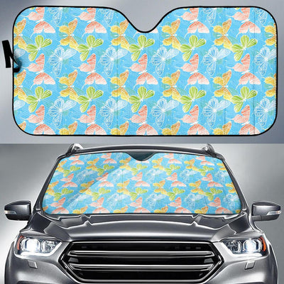 Butterfly Pattern Print Design 05 Car Sun Shade-JORJUNE.COM