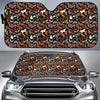 Butterfly Pattern Print Design 08 Car Sun Shade-JORJUNE.COM