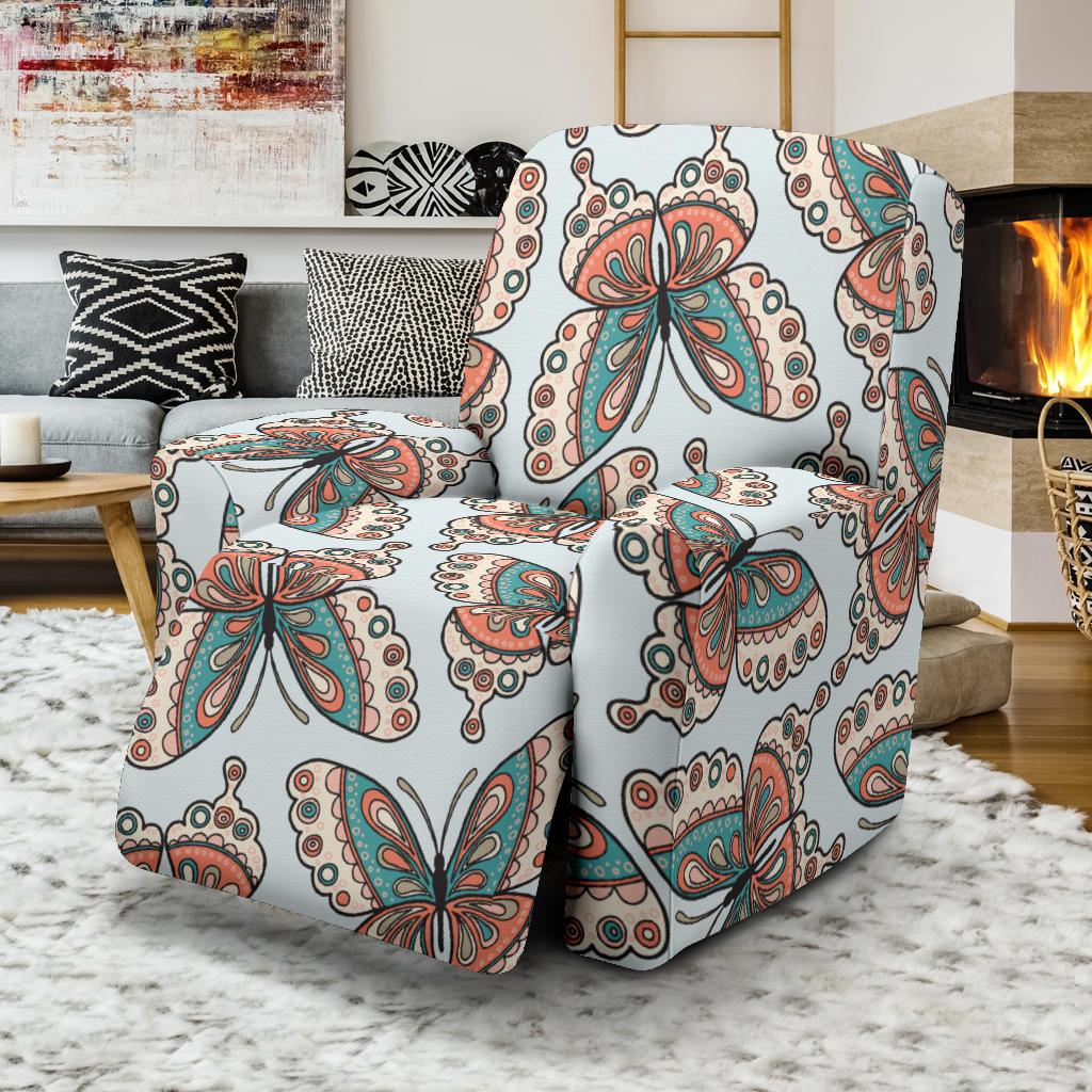 Butterfly Pattern Recliner Slipcover-JORJUNE.COM