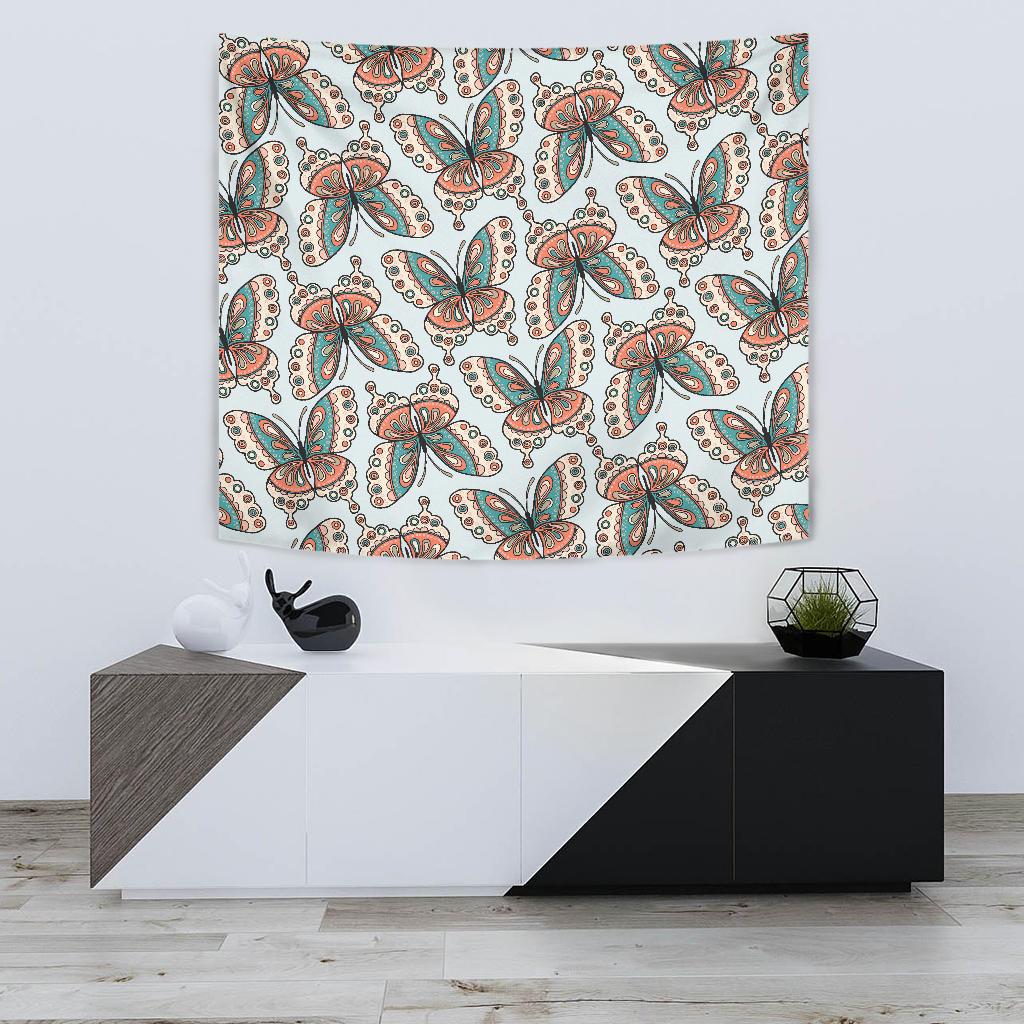 Butterfly Pattern Tapestry