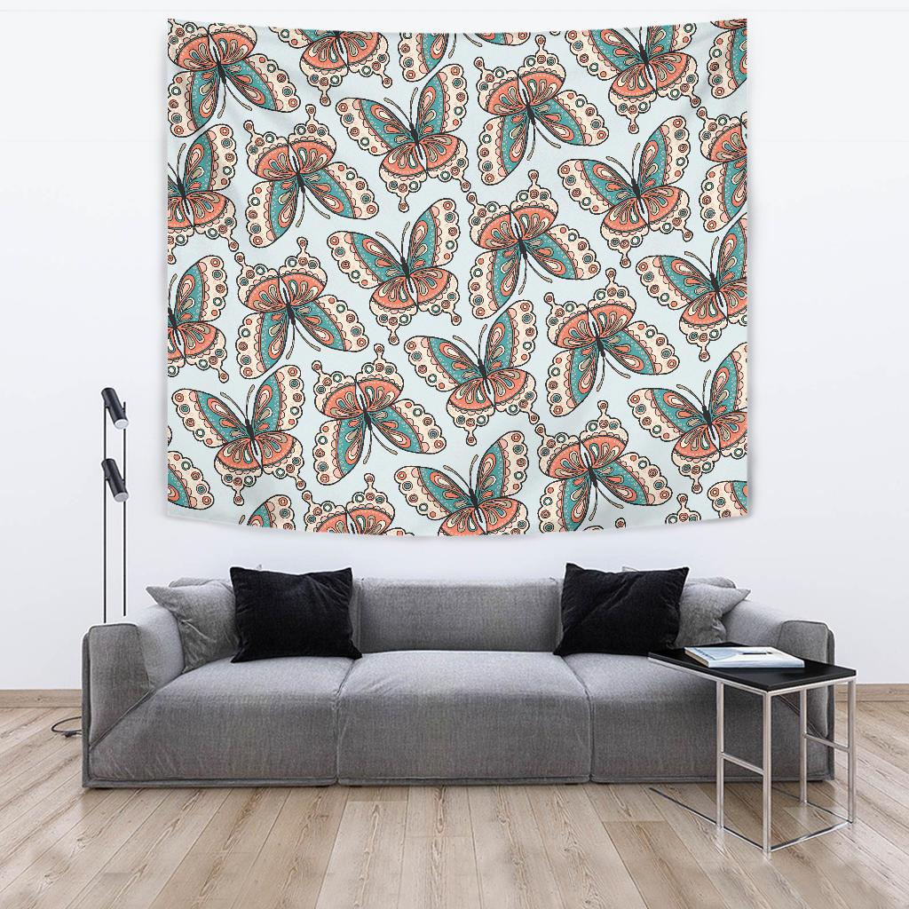 Butterfly Pattern Tapestry