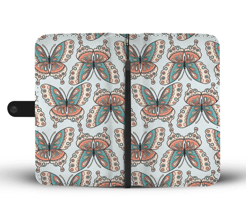 Butterfly Pattern Wallet Phone Case