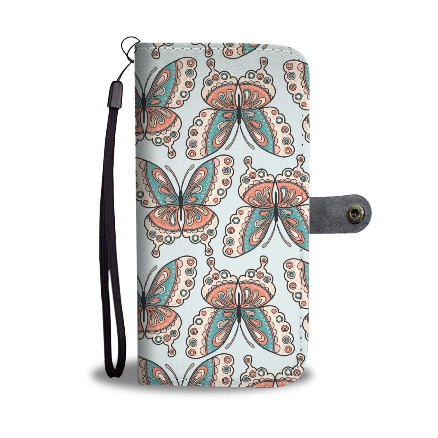 Butterfly Pattern Wallet Phone Case