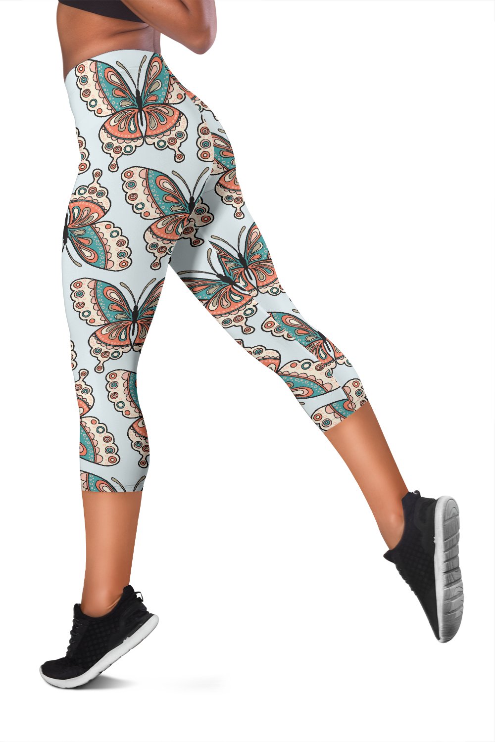 Butterfly Pattern Women Capris