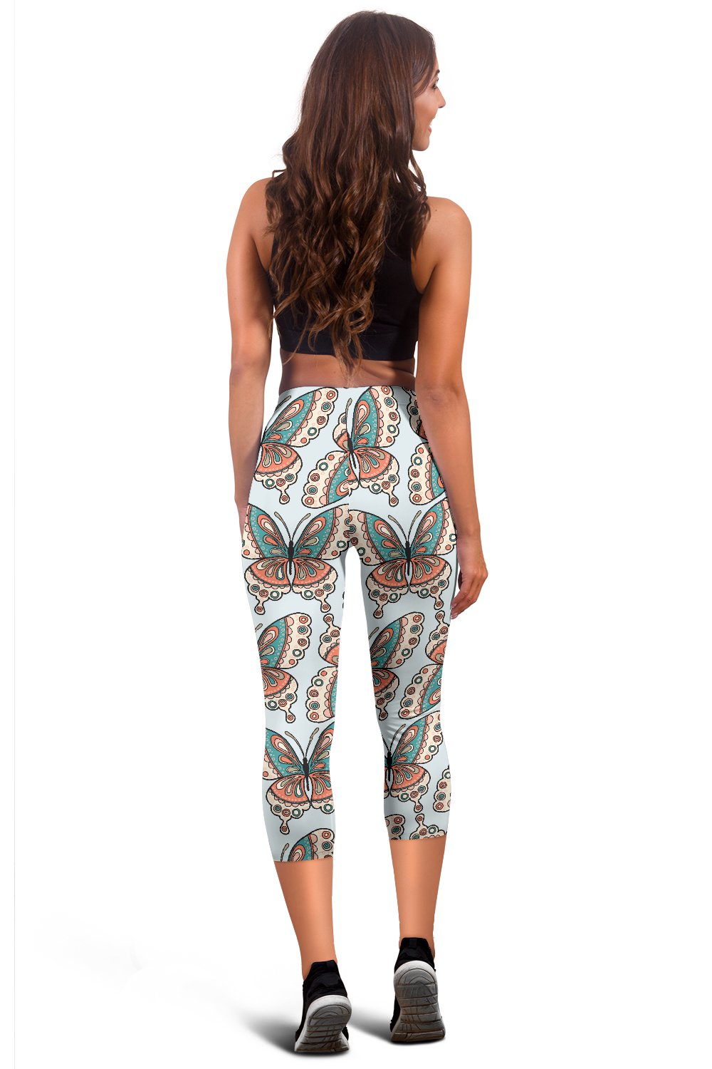 Butterfly Pattern Women Capris