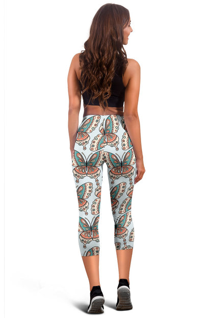 Butterfly Pattern Women Capris