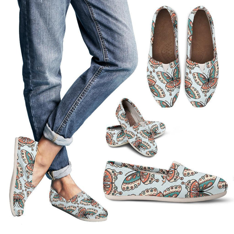 Butterfly Pattern Women Casual Shoes-JorJune.com