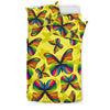 Butterfly Rainbow Duvet Cover Bedding Set