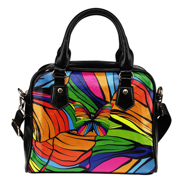 Butterfly Rainbow Shoulder Handbag - JorJune