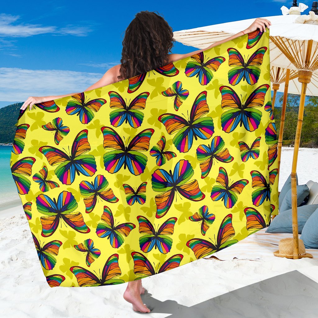 Butterfly Rainbow Beach Sarong Pareo Wrap