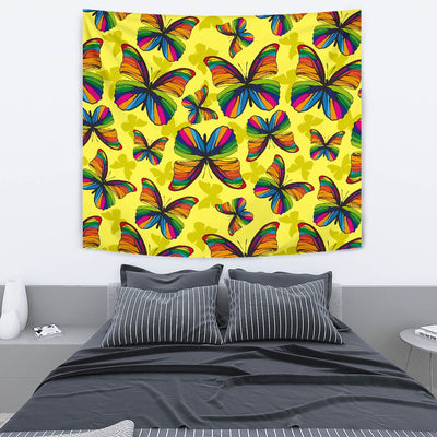 Butterfly Rainbow Wall Tapestry