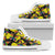 Butterfly Rainbow Women High Top Canvas Shoes