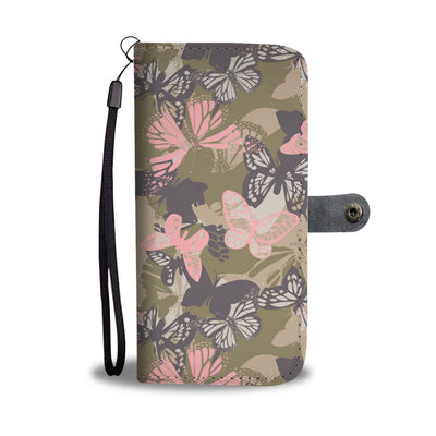 Butterfly Camouflage Wallet Phone Case