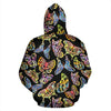 Butterfly Water Color Rainbow All Over Print Hoodie