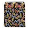 Butterfly Water Color Rainbow Duvet Cover Bedding Set