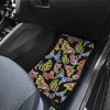 Butterfly Water Color Rainbow Front and Back Car Floor Mats