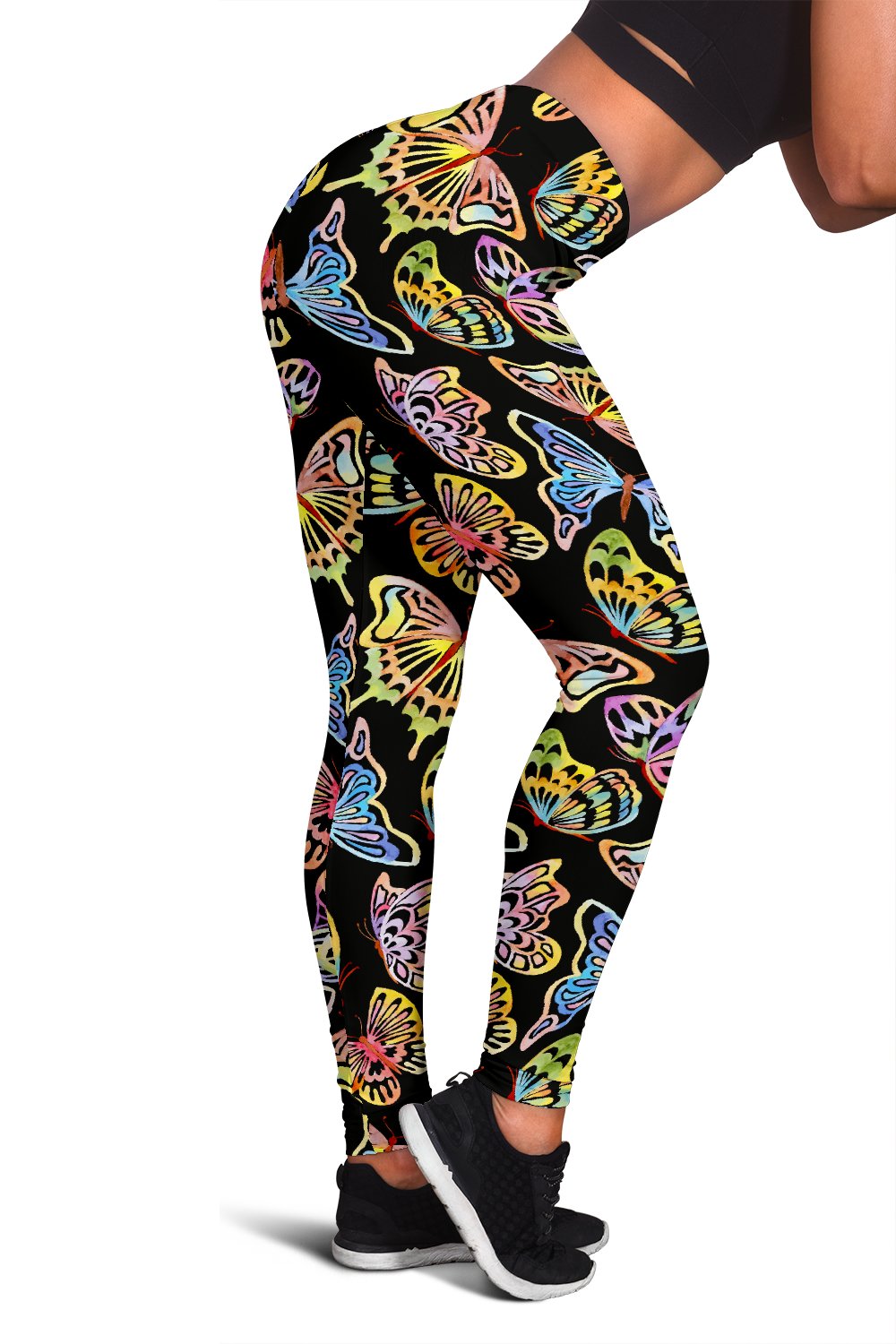 Butterfly Water Color Rainbow Women Leggings