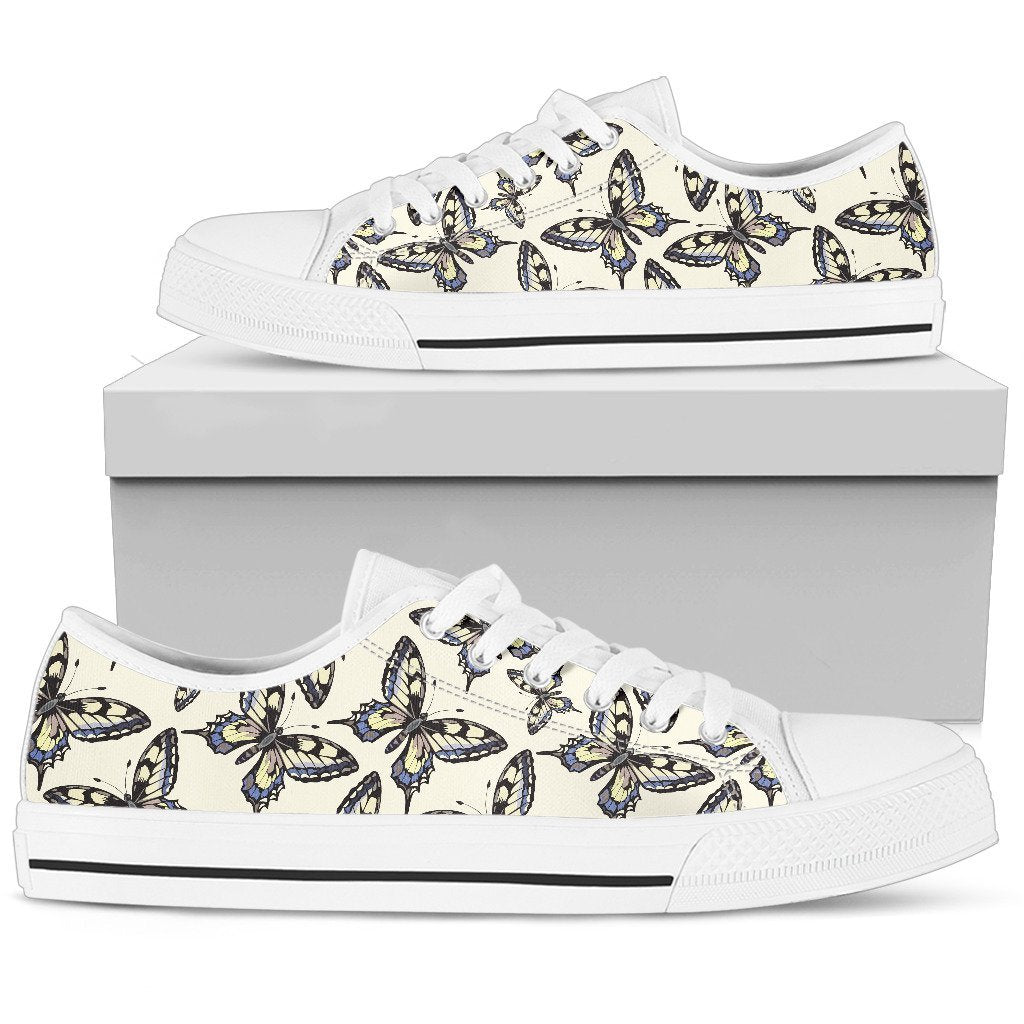 Butterfly Women Low Top Canvas Shoes