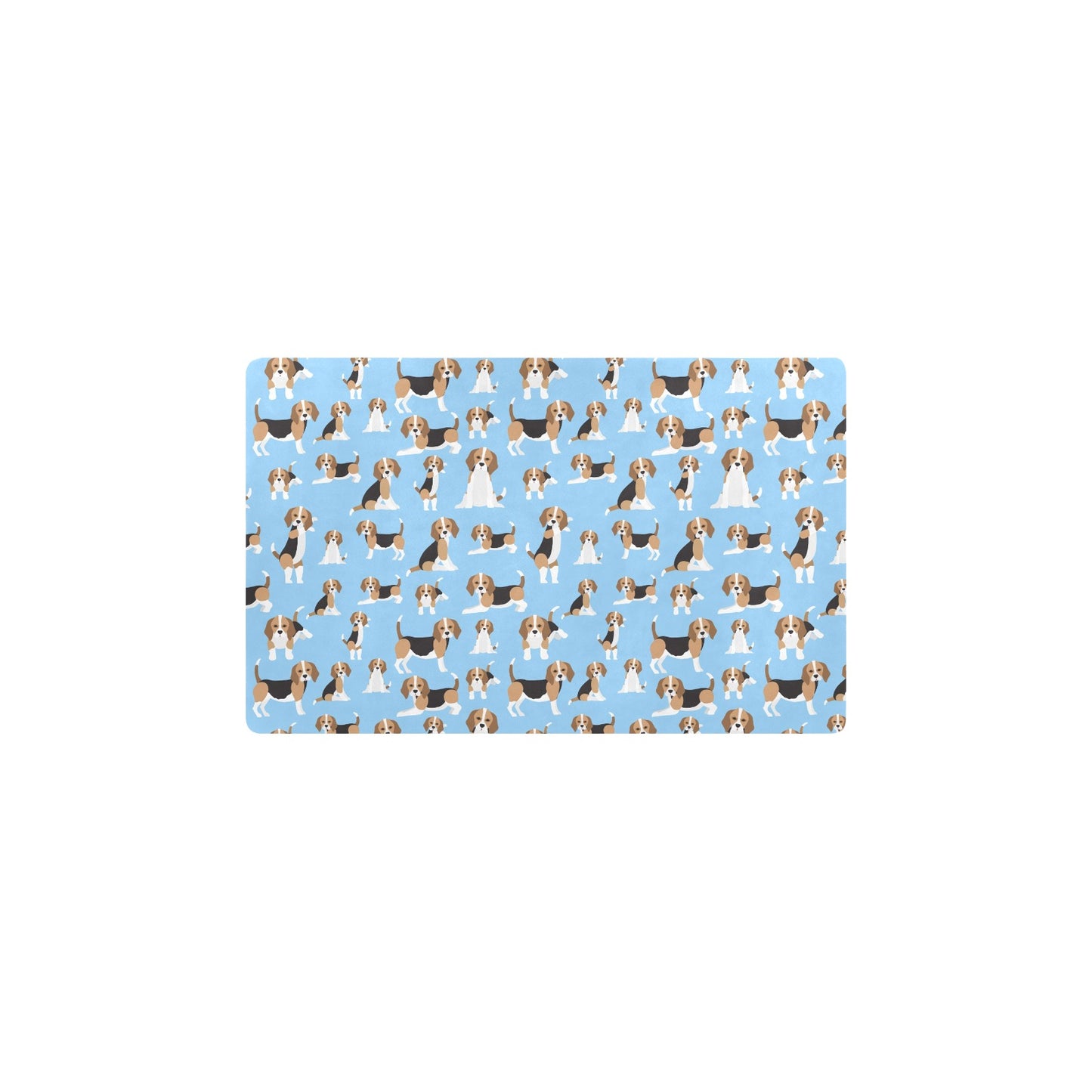 Beagle Pattern Print Design 03 Kitchen Mat