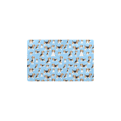 Beagle Pattern Print Design 03 Kitchen Mat
