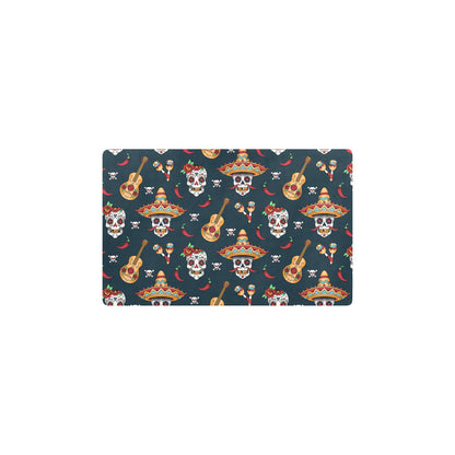 sugar skull Mexican Kitchen Mat