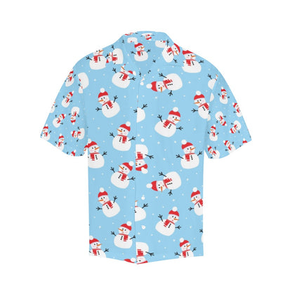 Snowman Print Design LKS305 Men's Hawaiian Shirt