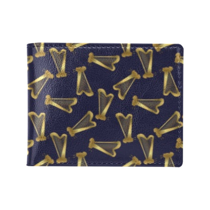 Harp Print Design LKS401 Men's ID Card Wallet