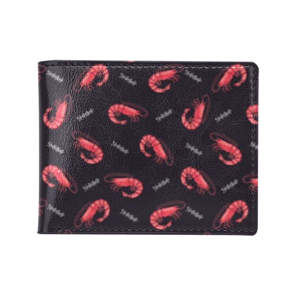 Shrimp Print Design LKS302 Men's ID Card Wallet