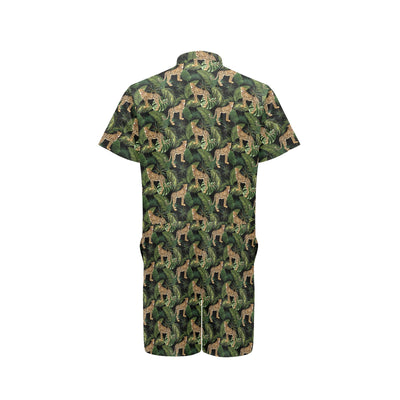 Cheetah Pattern Print Design 05 Men's Romper