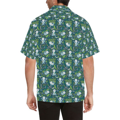 Sloth Print Design LKS304 Men's Hawaiian Shirt