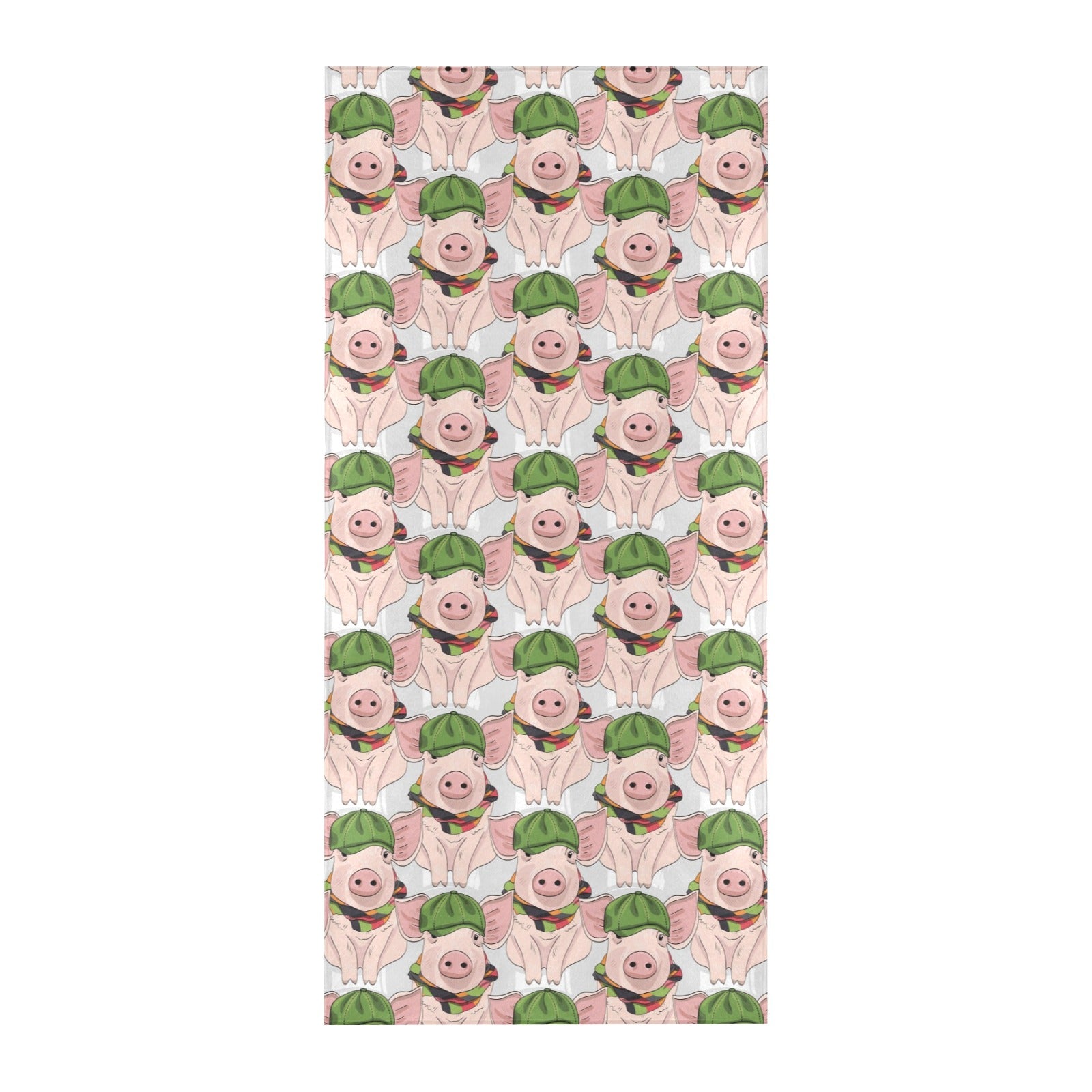 Pig Print Design LKS403 Beach Towel 32" x 71"