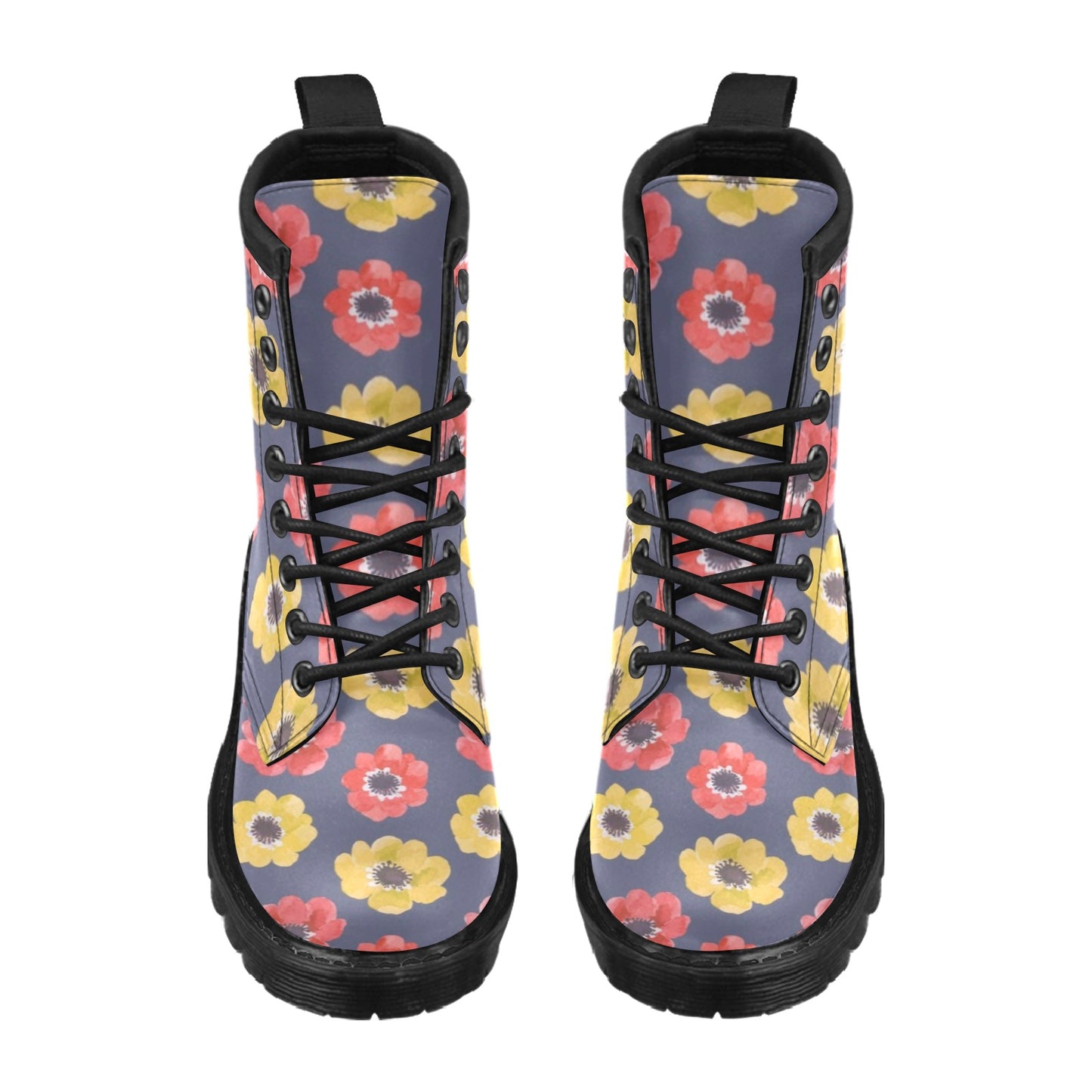 Anemone Pattern Print Design AM010 Women's Boots