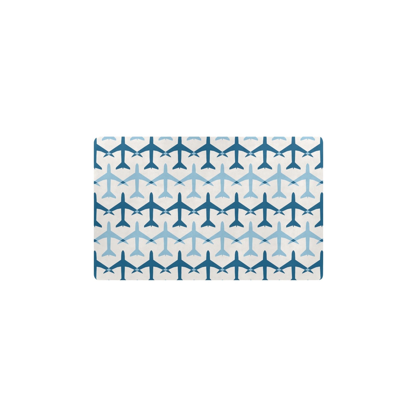 Airplane Pattern Print Design 04 Kitchen Mat