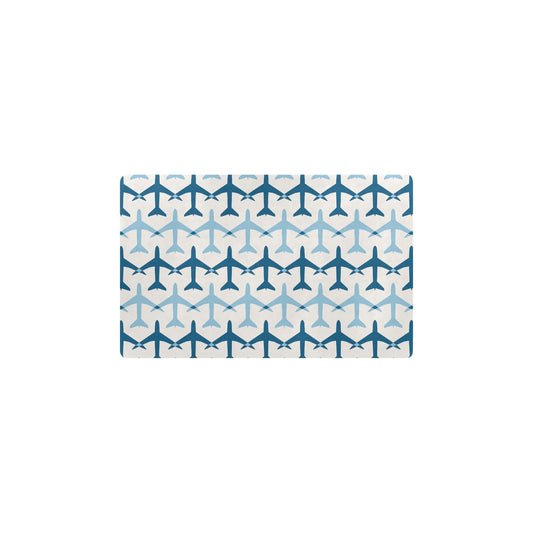 Airplane Pattern Print Design 04 Kitchen Mat