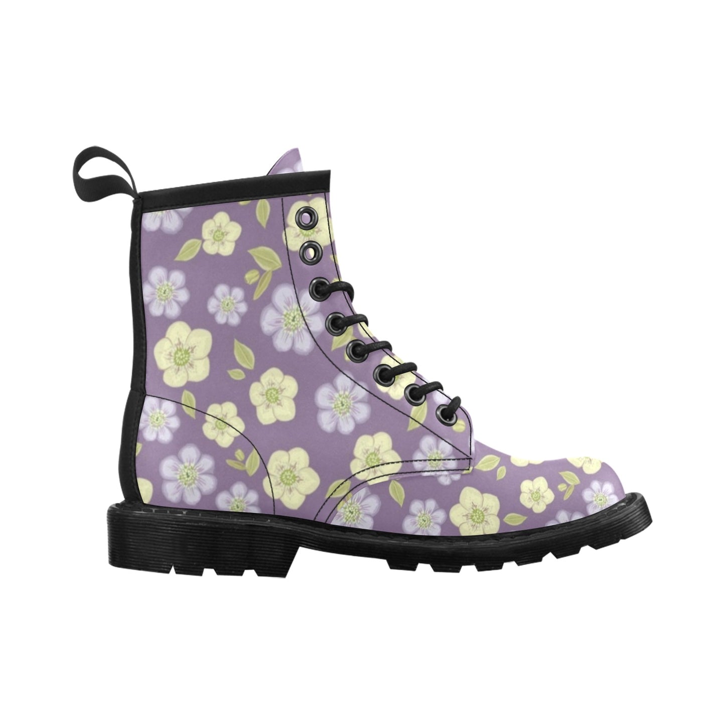 Anemone Pattern Print Design AM013 Women's Boots