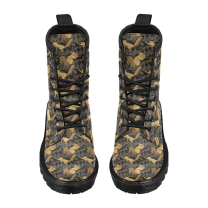 Squirrel Print Design LKS309 Women's Boots