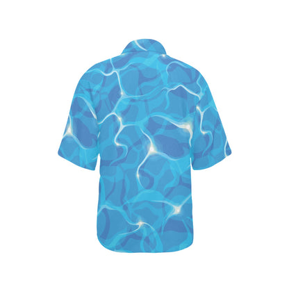 Ocean Reflex Pattern Print Design A02 Women's Hawaiian Shirt