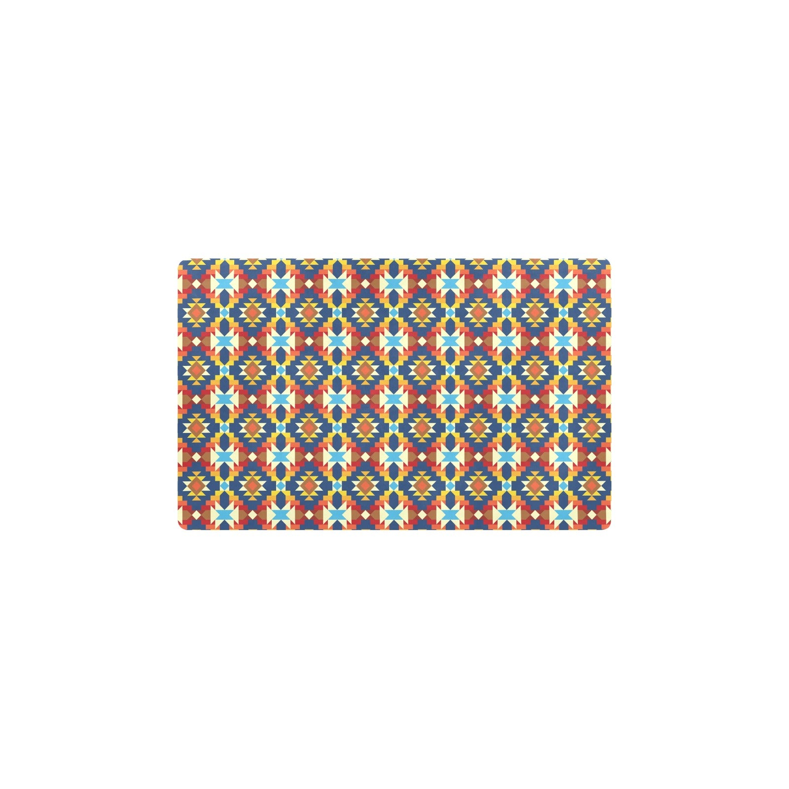 Aztec Pattern Print Design 01 Kitchen Mat