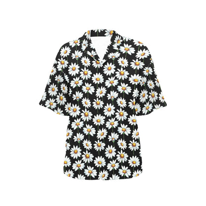 Daisy Print Pattern Women's Hawaiian Shirt