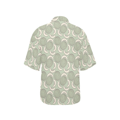 Cantaloupe Pattern Print Design 01 Women's Hawaiian Shirt