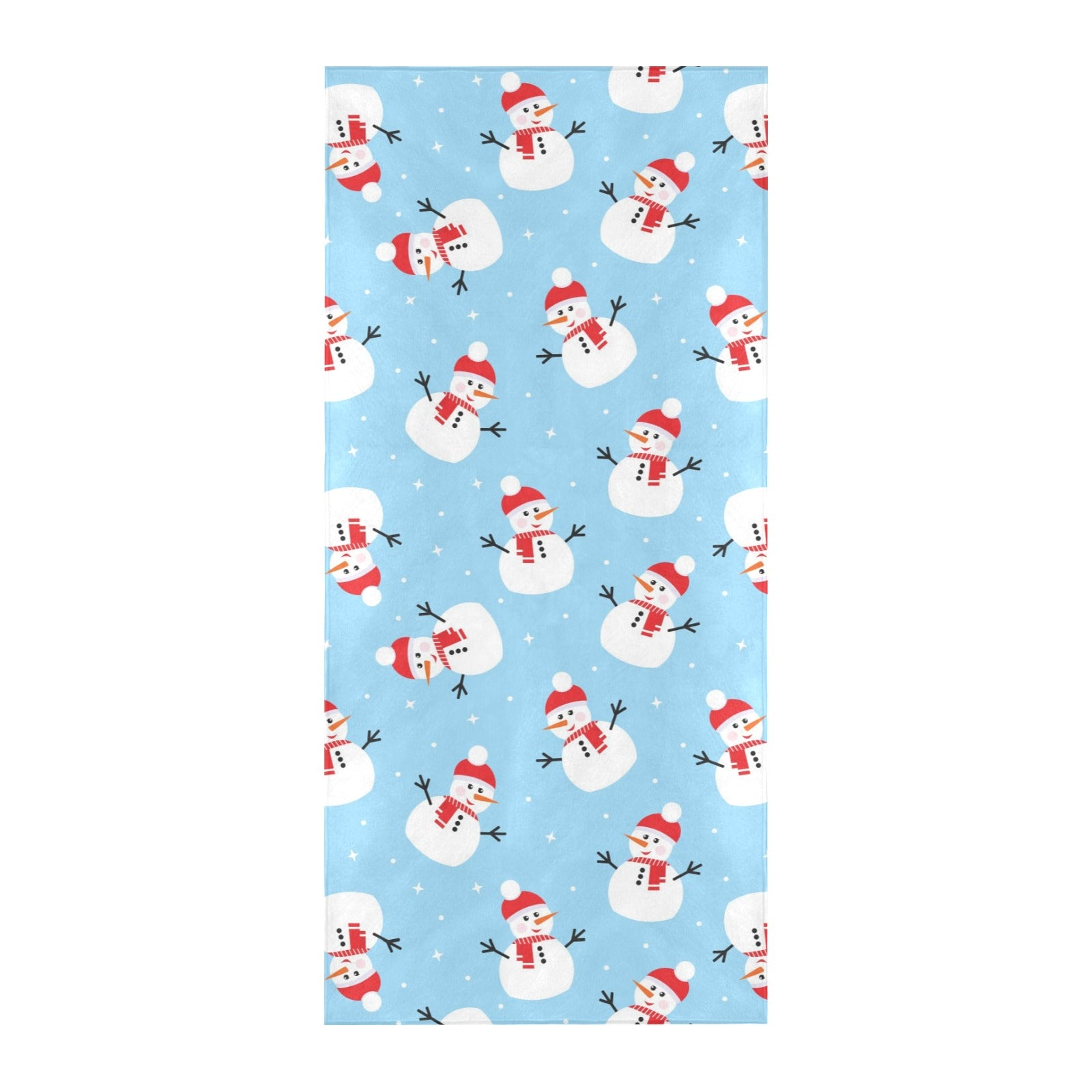 Snowman Print Design LKS305 Beach Towel 32" x 71"