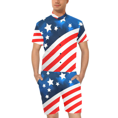 American flag Style Men's Romper