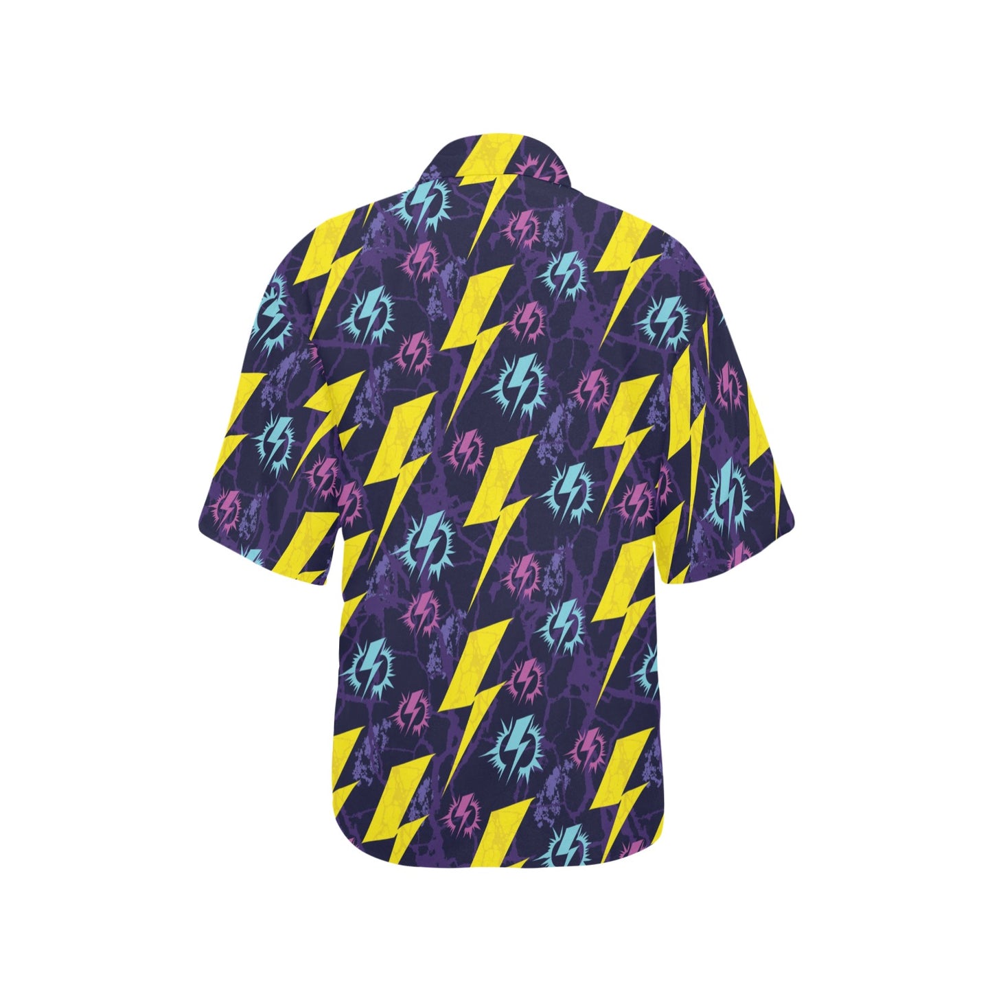 Lightning Thunder Pattern Print Design 01 Women's Hawaiian Shirt