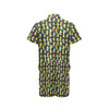 Cactus Neon Style Print Pattern Men's Romper