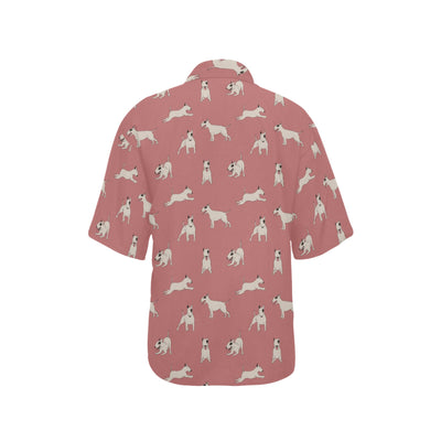 Bull Terriers Pattern Print Design 09 Women's Hawaiian Shirt