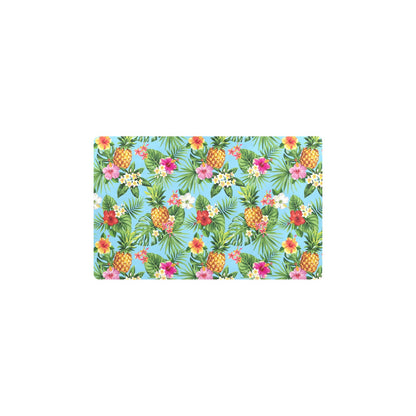 Pineapple Hawaiian flower Tropical Kitchen Mat