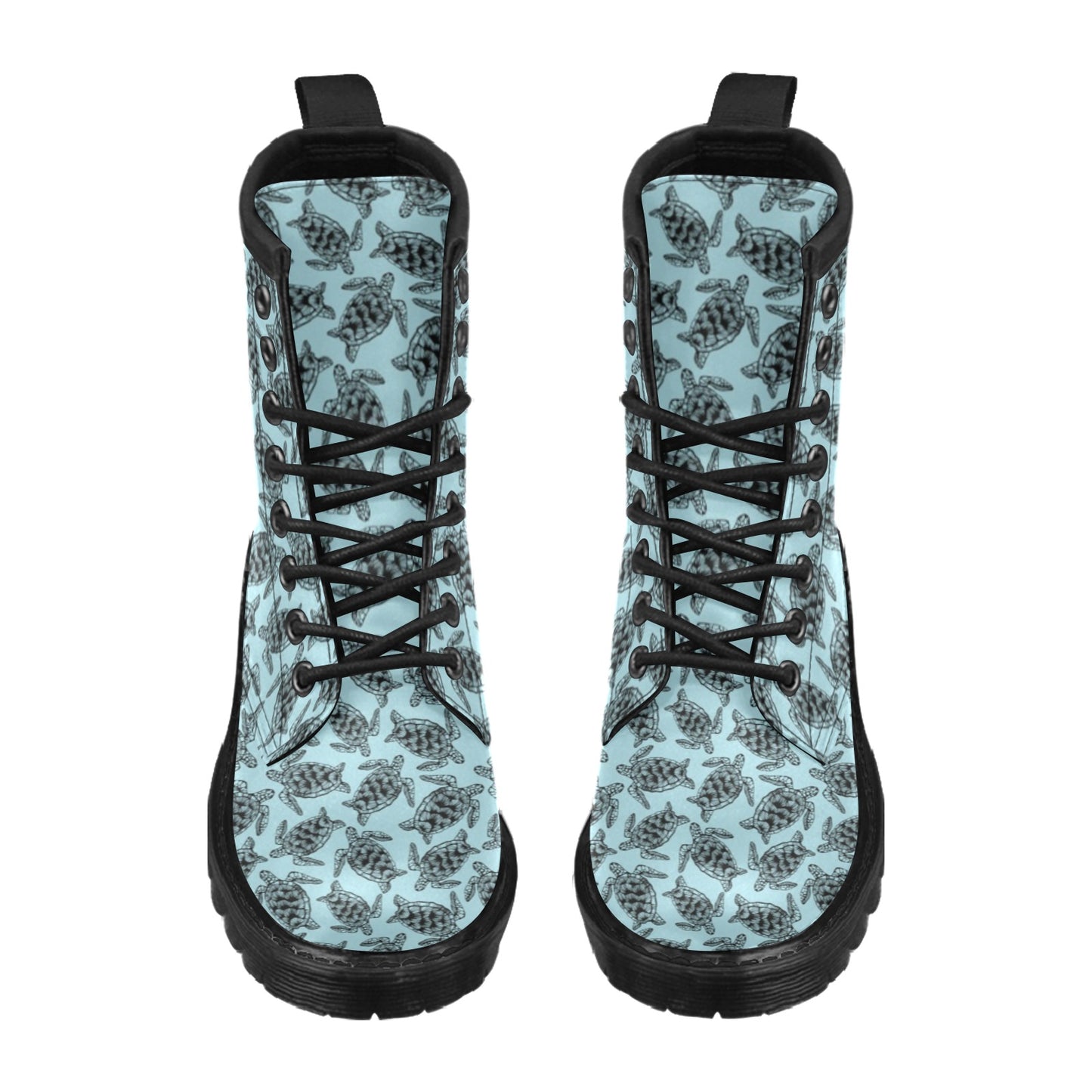 Sea Turtle Print Design LKS3010 Women's Boots