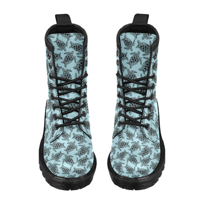 Sea Turtle Print Design LKS3010 Women's Boots